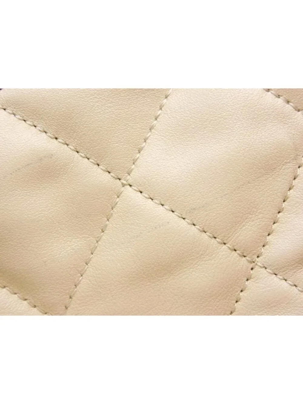 Chanel in the Mix 2-Way Bag Leather Shoulder Beige